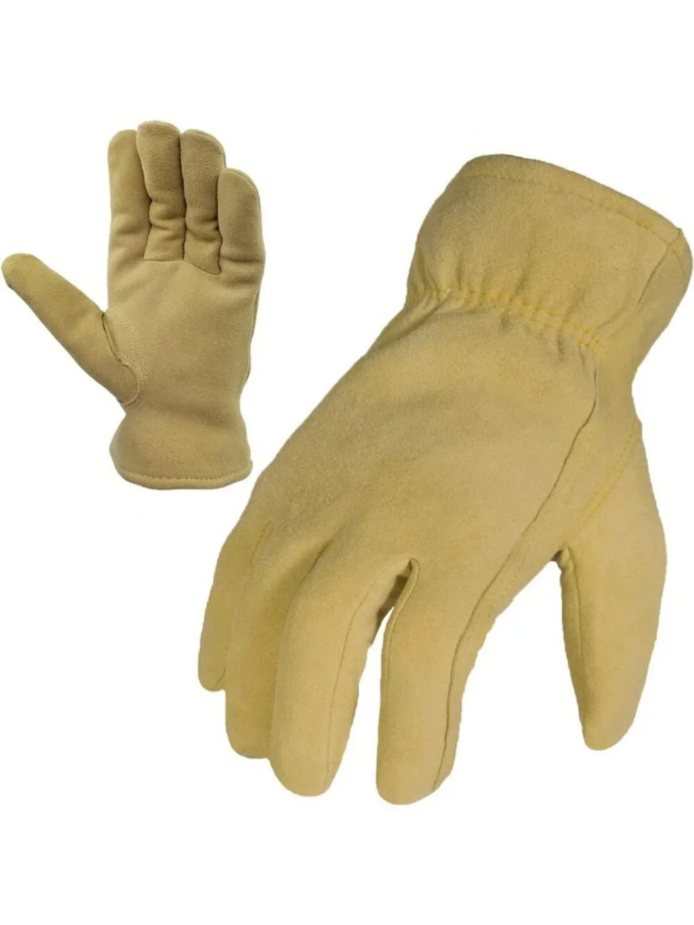 Cozy Winter Gloves - Soft Deersplit Leather, 3M Thinsulate Insulation, Cold